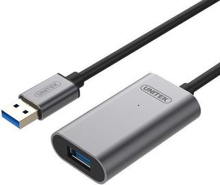 Провод Unitek Y-3005 Cable USB 3.0 USB 3.0 A male, USB 3.0 A female, 10 м, черный