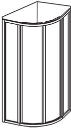 Ravak SKCP4 White Grape Glass Shower 900x900