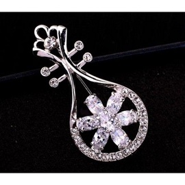 Vincento Brooch With Zirconium Crystal CD-1069