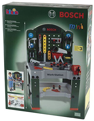 Детский набор инструментов Klein Bosch Work Station, зеленый