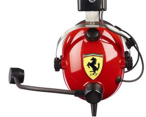 Проводные наушники Thrustmaster T.Racing Scuderia Ferrari, черный/красный