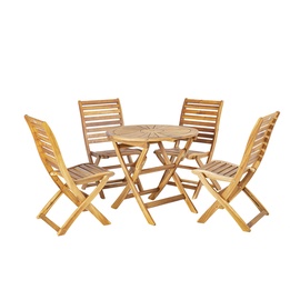 Home4you Cherry Garden Furniture Set Natural K13324