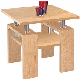 Kohvilaud Halmar Diana H Kwadrat Golden Oak, 600x600x550 mm
