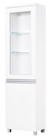 Шкаф-витрина Bodzio Aga AG03L, белый, 50 см x 36 см x 190 см