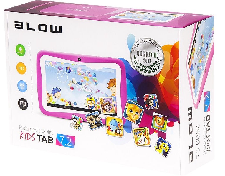Tahvelarvuti Blow KidsTAB 7.0, roosa, 7", 512MB/8GB