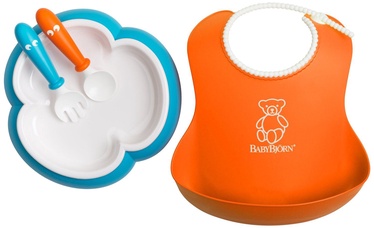 BabyBjorn Baby Feeding Set Orange/Turquoise 078082