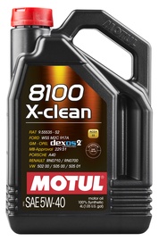 Машинное масло Motul X-Clean 5W - 40, синтетический, для легкового автомобиля, 4 л