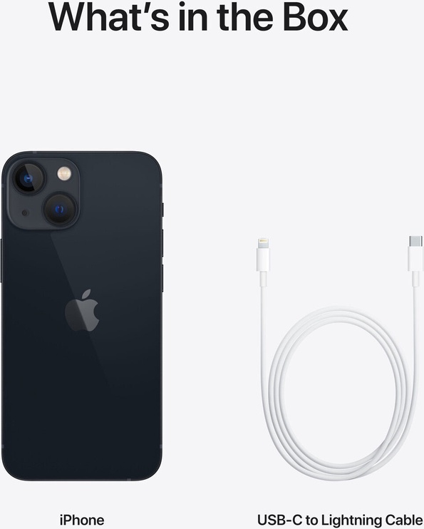Mobiiltelefon Apple iPhone 13 mini, must, 4GB/128GB