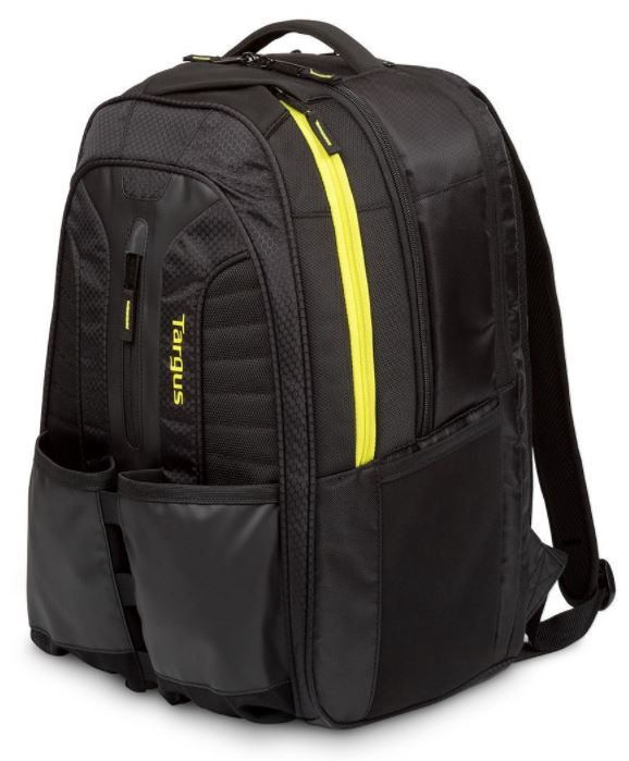Sülearvuti seljakott Targus Laptop Backpack, must/kollane, 15.6"