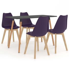 Обеденный комплект VLX 5 Piece Set 3056043, серый/фиолетовый