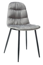 Стул для столовой Signal Meble Vedis Stela Velvet Black/Gray, 1 шт.