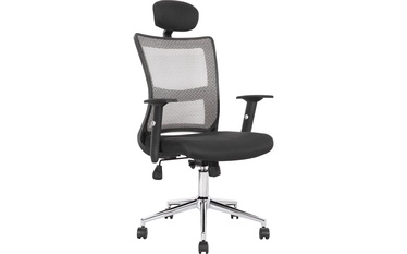 Kontoritool Halmar Neon, must/hall