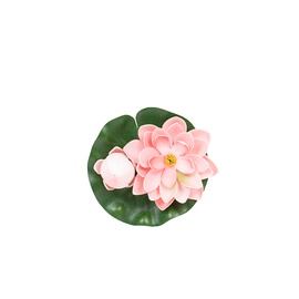 Dekorācija "Lilija" F016, 13 cm x 13 cm x 8 cm, rozā