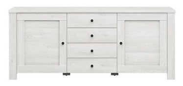 Black Red White Amsterdam Chest Of Drawers 40x178x75cm White