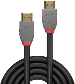 Laidas Lindy Anthra HDMI 2.0 Male, HDMI 2.0 Male, 5 m, pilka