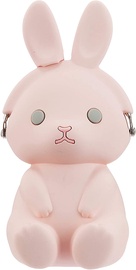 Naudas maks p+g Design Mimi 3D Pochi Friends Rabbit, rozā, 14 cm x 6.4 cm x 6.6 cm