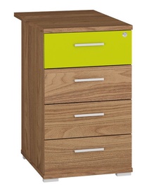 Komoda ML Meble Optimal 22 Walnut/Green