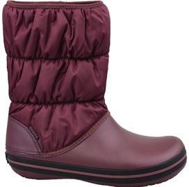 Crocs Winter Puff Womens Boots 14614-607 Burgundy 36/37