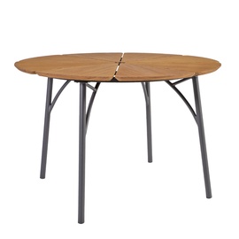 Home4you Greenwood Garden Table 110x72.5cm Dark Grey