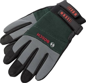 Рабочие перчатки Bosch, синтетическое волокно, черный/серый, L