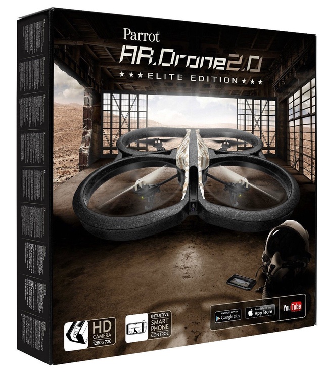 Dronas Parrot AR.Drone 2.0 Elite Edition Sand