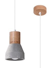 Lampa Sollux Qubic, griesti, 60 W, E27