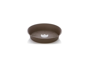 Paliktnis puķu podam Plastia Tulipan, diametrs 14cm, brūns