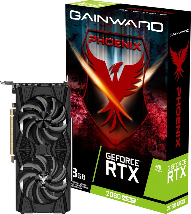 Vaizdo plokštė Gainward GeForce RTX 2060 Super Phoenix 471056224-1105, 8 GB, GDDR6