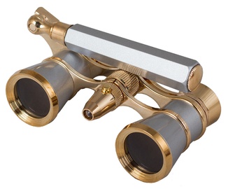 Levenhuk Broadway 325N Opera Glasses Silver Lorgnette
