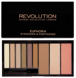 Makeup Revolution Euphoria Eyeshades & Contouring Palette 18g Bronzed