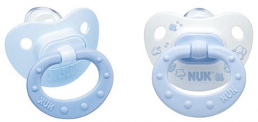 Nuk Baby Blue Silicone Soothers 2pcs 0-6 10729362