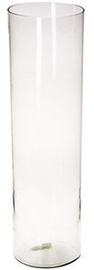 Verners Cylindrical Vase 20x70cm Transparent