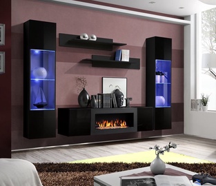 ASM Fly M3 Living Room Wall Unit Set Black