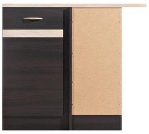 Black Red White Bottom Corner Cabinet Right Junona Line DNW/100/82P Wenge/Sonoma Oak