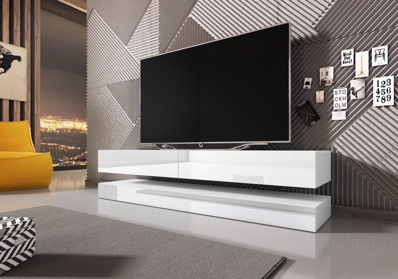 TV-laud, valge, 140 cm x 33.8 cm x 35 cm