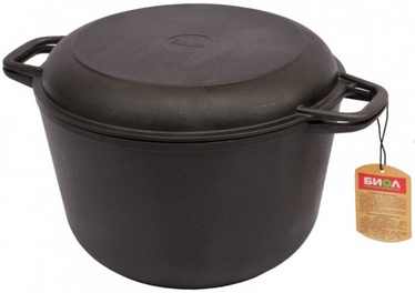 Biol Casting Iron Casserole with Frying Lid SC008 22cm 3l