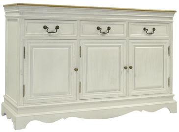 Kumode Home4you Samira 131x43x87cm Antique White/Brown