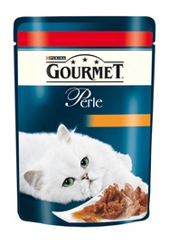Konservuotas ėdalas suaugusioms katėms Gourmet Perle, su jautiena, 85 gr