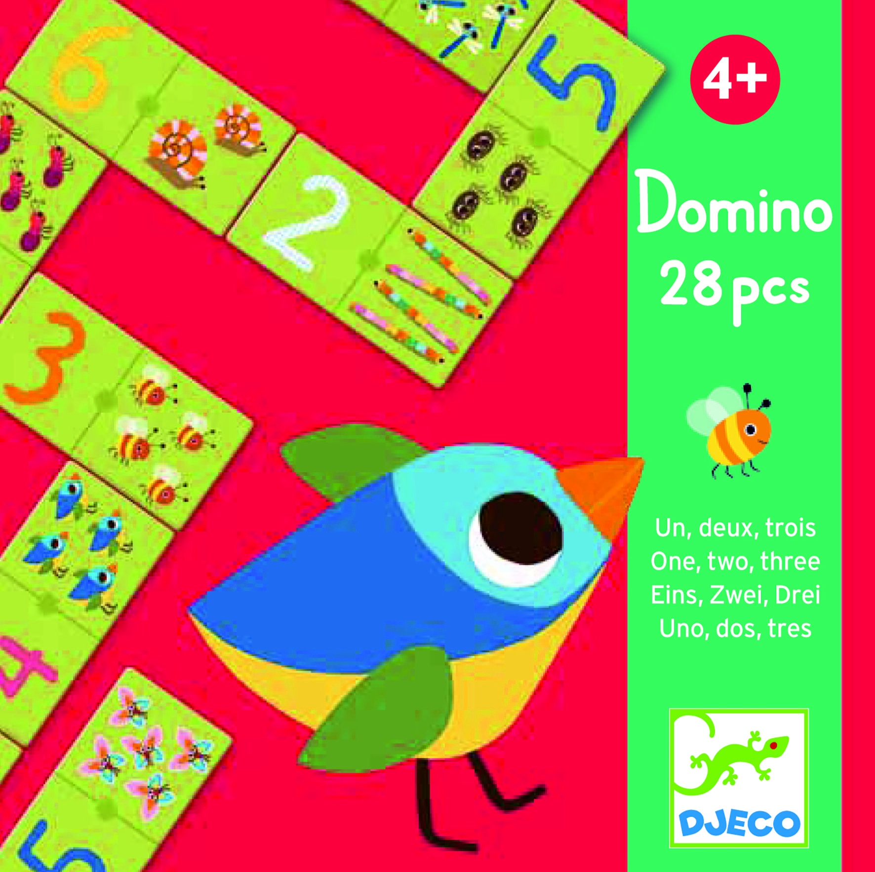 Настольная игра Djeco Domino One, Two, Three DJ08168 - K-rauta