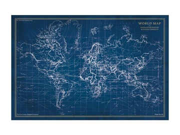 Signal Meble Map Glass Painting 120x80cm