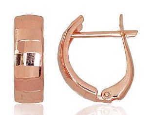 Diamond Sky 14K Red Gold Earrings Classic IX
