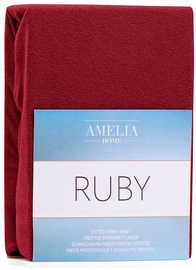 Voodilina AmeliaHome Ruby, punane, kummiga