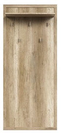 Black Red White Kaspian Wall Hanger Oak