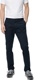 Audimas Tapered Fit Cotton Chino Pants Navy Blue 184/50