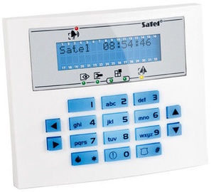 Satel INT-KLCDS-BL LCD Keypad for Integra Control Panels