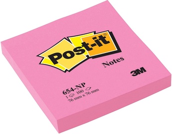 3M Post It 654N Sticky Notes 100pcs Neon Pink