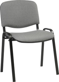 Apmeklētāju krēsls Home4you Iso 641649, melna/pelēka, 42.5 cm x 55 cm x 82 cm