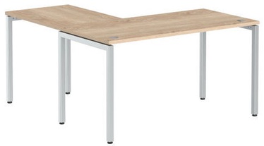 Skyland Corner Table XTEN-S XSCT 1415 Sonoma Oak/Aluminum