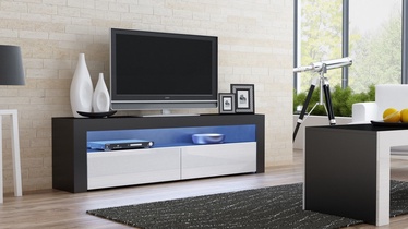 ТВ стол Pro Meble Milano 157 Black/White, 1575x350x500 мм