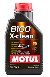 Машинное масло Motul X-Clean 5W - 40, синтетический, для легкового автомобиля, 1 л